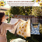 3 Pcs Butterfly and Floral Clothespin Bag - Image 5