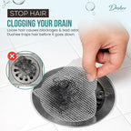 Disposable Shower Drain Hair Catcher Stickers – 25 Pack Peel & Stick Mesh Drain - Image 2