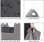 The Fine Living Co. Hanging Laundry Hamper Bag, Heavy Duty, Space Saving Closet - Image 4