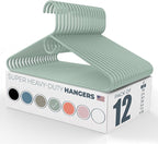 Neaties Super Heavy Duty Clothes Hangers 12 Pack – Made in The USA - 10lb by NeatiesHangers