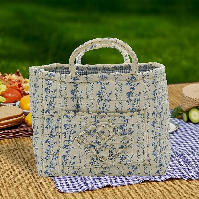 Quilted Fabric Storage Basket - Image 2