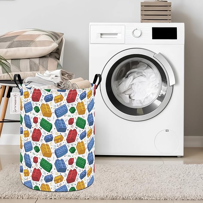 QUEENLALA Large Storage Basket, Laundry Hamper/Bathroom/Home Decor/Collapsible - Image 6