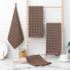 Homaxy 100% Cotton Terry Kitchen Towels, Checkered Designed, Soft and Super - Image 6