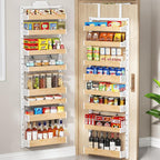 8-Tier Over The Door Pantry Organizer, Heavy-Duty Metal Wall Mount or Hanging by DAOTENGQL