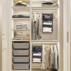 MAX Houser 3 Tier Shelf Hanging Closet Organizer, Closet Hanging Shelf - Image 2