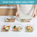 Vtopmart 8 Pack Glass Food Storage Containers - Image 4