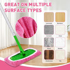 8Pcs Pink Reusable Mop Pads, Microfiber Mop Pads Compatible - Image 6