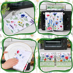 Geyoga 6 Pcs Spring Floral Kitchen Towels Flamingo Dish Hand Towels Sunflower - Image 6