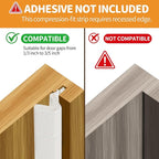 40FT Weather Stripping Door Seal Strip – Soundproof Door Frame Seal - Image 3