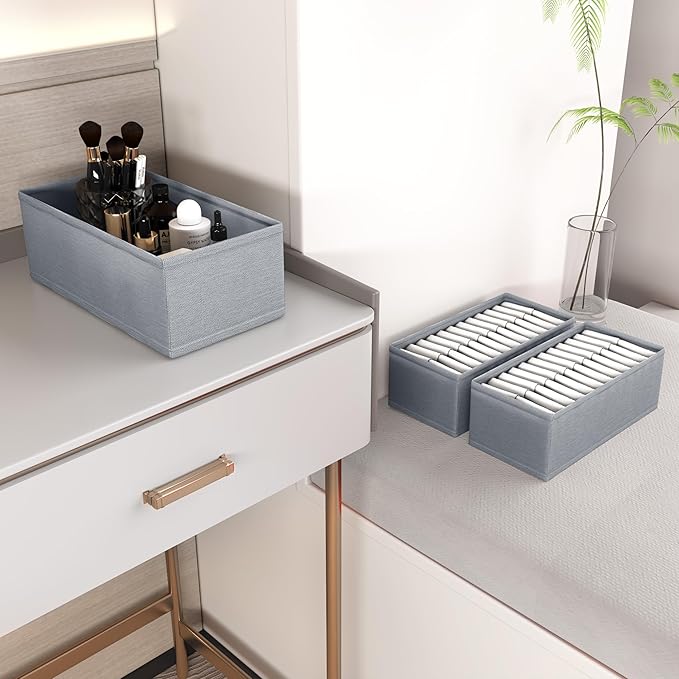 3 PACK Drawer Organizer Clothes，drawer Divider， Dresser Drawer Storage - Image 3