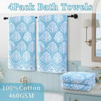 Patterned Bath Towels - Image 3