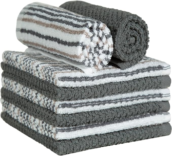 Bumble Towels Premium Dish Cloths 12"x12" | 100% Natural Ring Spun Cotton Tea - Image 4