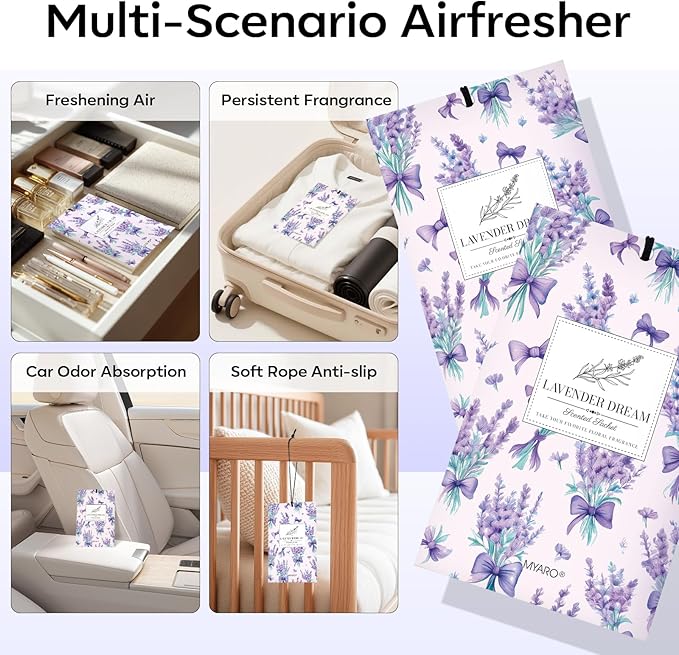MYARO 20 Pack Lavender Scented Sachets - Image 3