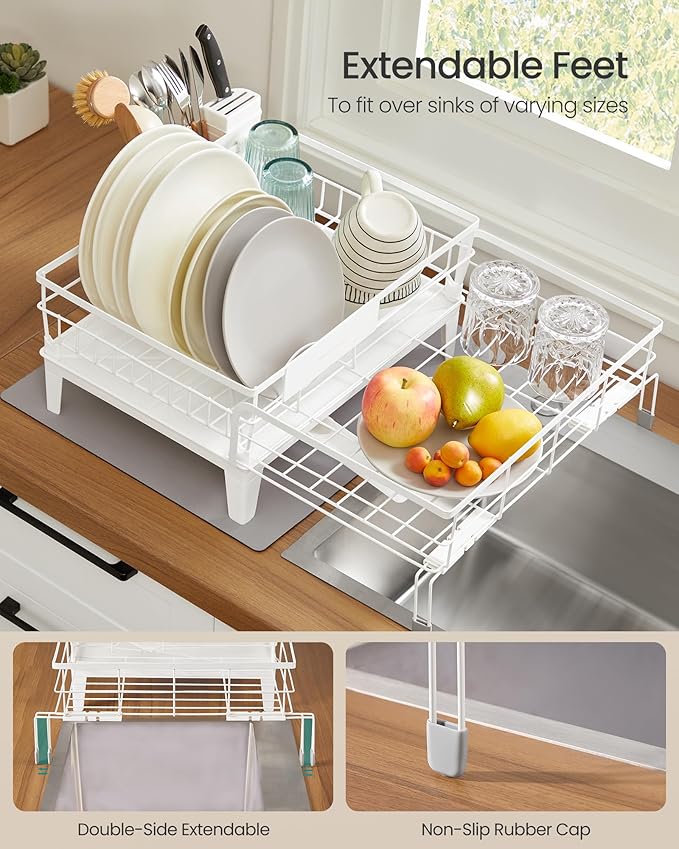 SONGMICS Dish Drying Rack, Kitchen Dish Rack - Image 3