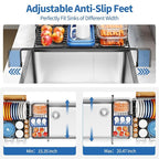 TOOLF Extendable Dish Drying Rack, 2-Tier Dish Rack - Image 5