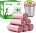 Hommaly 1.2 Gallon 240 pcs Small Pink Trash Bags, Strong Garbage Bags, Bathroom by HOMMALY