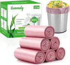 Hommaly 1.2 Gallon 240 pcs Small Pink Trash Bags, Strong Garbage Bags, Bathroom by HOMMALY