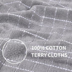 Homaxy 100% Cotton Terry Kitchen Towels, Checkered Designed, Soft and Super - Image 2