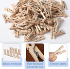 Mr. Pen- Wooden Clothes Pins for Craft, Natural Wood, 1 Inch, Mini Clothes Pins - Image 4