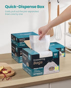 SONGMICS Trash Bags for 8-Gallon Trash Cans, Drawstring Kitchen Garbage Bags - Image 4