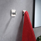 YIGII Silver Adhesive Towel Hooks - Image 3