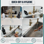 Faucet Splash Guard for Kitchen Sink – Super Absorbent Diatomite Stone Mat - Image 4