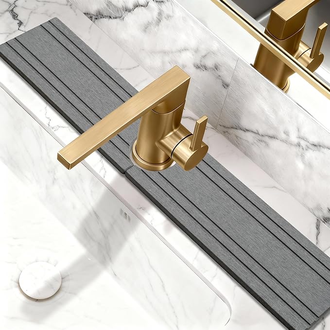 Stone Faucet Mat for Kitchen Sink Splash Guard 23.6" x 3.9" by Unknown