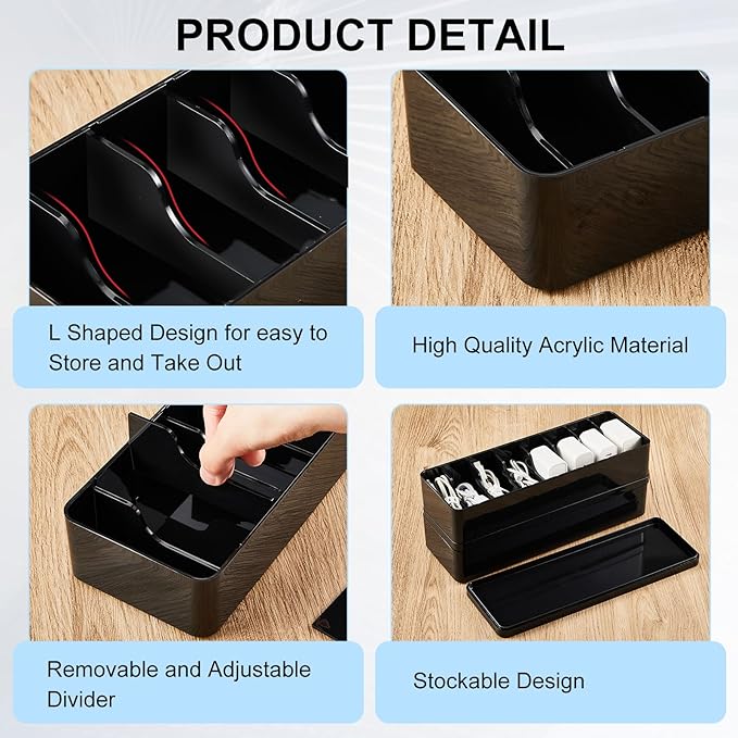 Tatuo 2 Pcs Cable Organizer Box - Image 3
