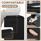 Devoko 100 Gallon Deck Box, Waterproof Outdoor Storage Box with Cushion (Black) - Image 3