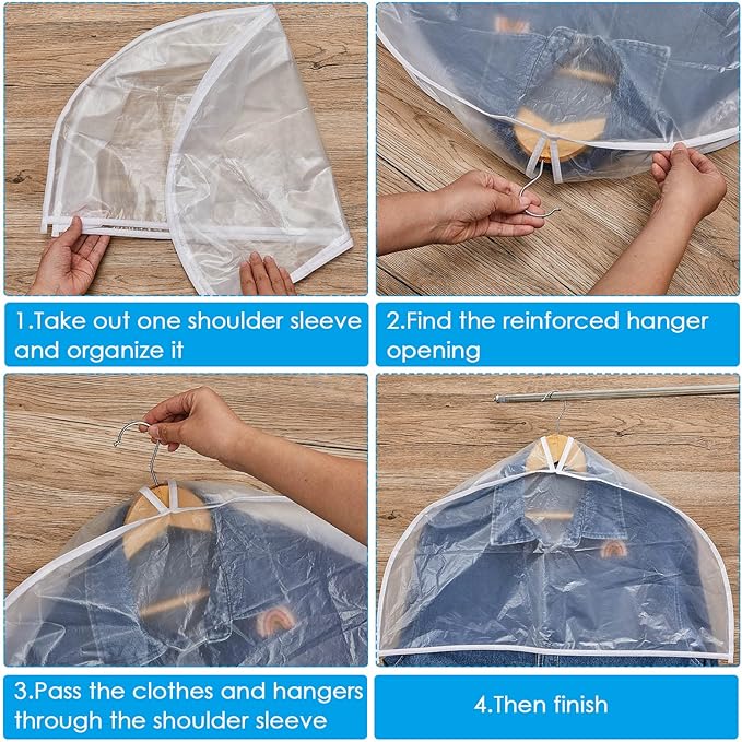 Patelai 8 Pcs 4" Gusseted Plastic Shoulder Covers - Image 7