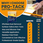 MāKRS 18" x 36" Pro-Tack Tack Cloth, Remove and Trap Dust Particles, 100% Cotton - Image 4