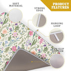 Spring Floral Dish Drying Mat for Kitchen Counter 18x24 Pink Sage Green Flower - Image 4