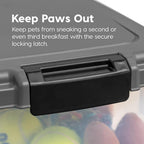 IRIS USA 30 lbs & 11 lbs Combo Airtight Dog Food Storage Container, Stackable - Image 5