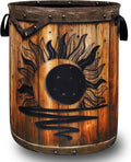 Moon Laundry Basket Oxford Cloth Vintage Stars Wooden Sun Laundry Hamper by Unknown