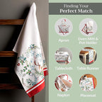Maison d' Hermine Kitchen Towels Set of 3 100% Cotton 20" x 27.5" Reusable - Image 6