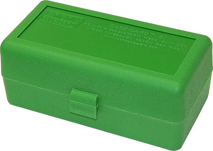 MTM 50 Round Flip-Top Rifle Ammo Box WSSM, 500 S&W by MTMCase-Gard