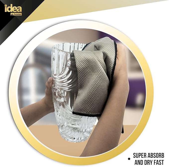 Idea Home Premium Fish Scale Microfiber Cloth – Ultra-Clear, Lint-Free & - Image 6
