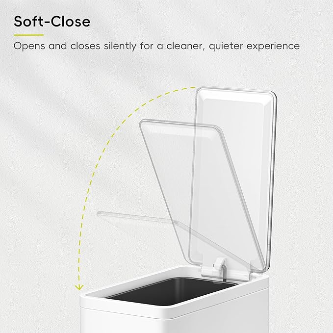 EKO Slim Small Bathroom Trash Can - Image 6