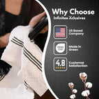 Infinitee Xclusives Premium Dish Cloth 100% Cotton 12 x 12 Inches |Pack of 4| - Image 4