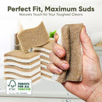 Plant-Based Kitchen Sponges | FSC-Certified & PETA Approved | Natural Cellulose - Image 4