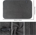 KinHwa Microfiber Hand Towels for Bathroom Soft and Absorbent Face Towels Grey - Image 2