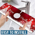 Christmas Merry Xmas Sink Faucet Absorbing Mat Santa Claus Super Absorbent Fast - Image 5