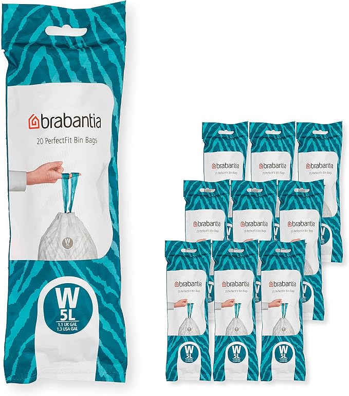 Brabantia PerfectFit Trash Bags Thick Plastic Trash Can Liners by BrabantiaUSA