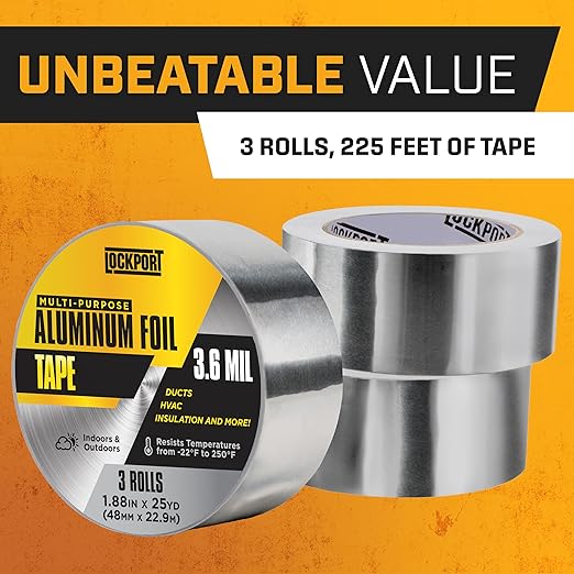 Lockport Aluminum Foil Tape 2" x225 ft - Image 7