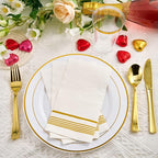 200 Pack Paper Napkins Guest Towels Disposable Premium Quality 3-ply Dinner - Image 3
