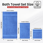 Infinitee Xclusives Luxury 100% Cotton Towel Set – 8 Piece Bathroom Towel Set – - Image 3