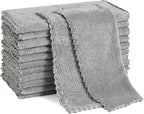 12 Pack Cleaning Cloth, Ultra Soft Absorbent Quick Drying Microfiber Cleaning by Neessno