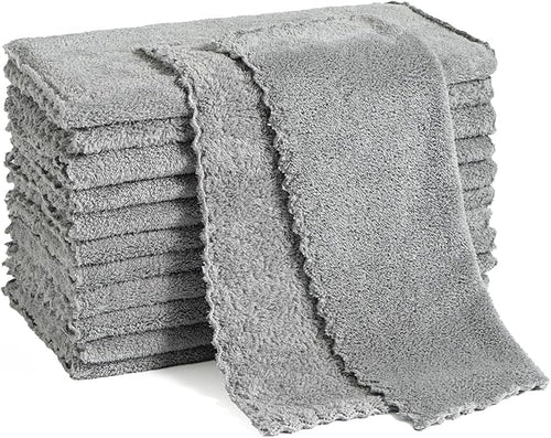 12 Pack Cleaning Cloth, Ultra Soft Absorbent Quick Drying Microfiber Cleaning by Neessno