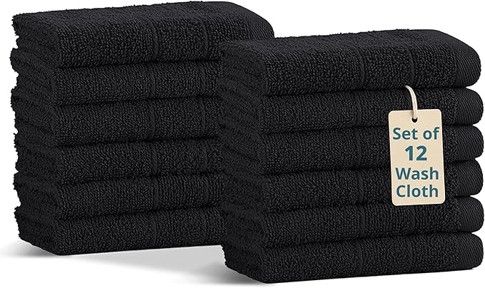 Casa Platino Washcloths 12 Pack by CasaPlatino