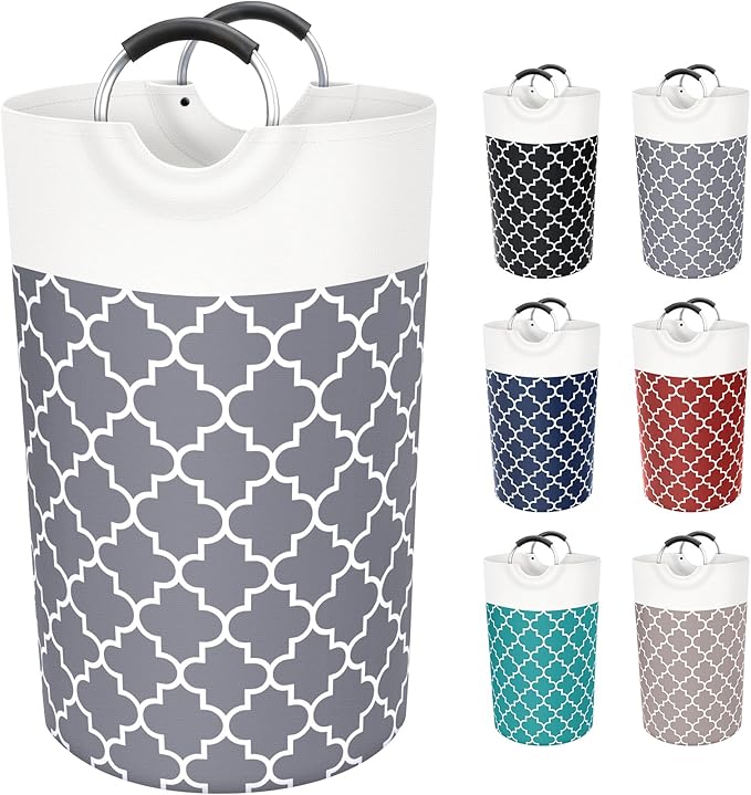 Large Laundry Basket Laundry Hamper Bag Washing Bin Clothes Bag Collapsible Tall by Fabspace
